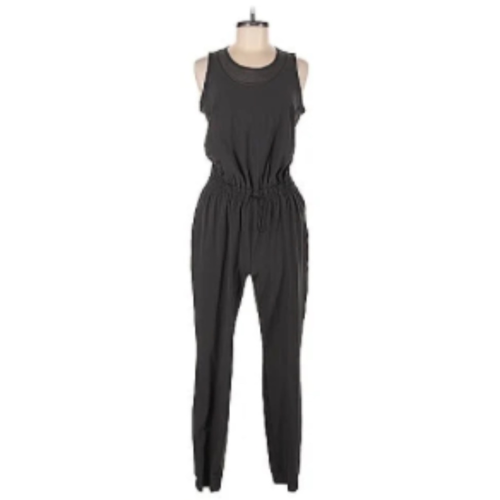 Athleta, Sleeveless Jogger Jumpsuit, Black, Size Medium